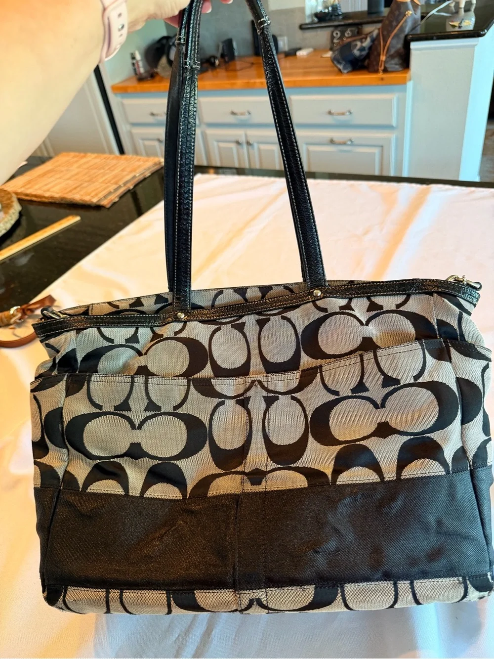Coach Signature C Canvas XL Tote Diaper Bag No F13803